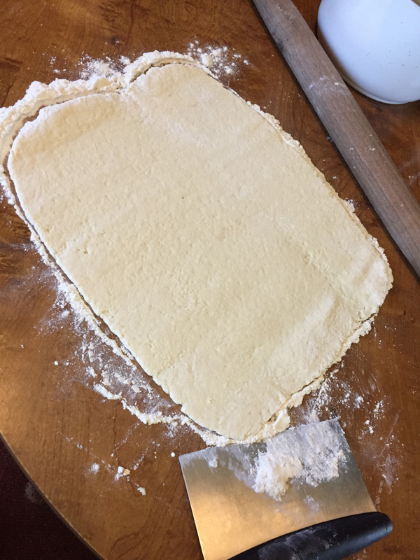 Bev Shaffer - Commitment and Peach Dumplings - Rolling out Dough